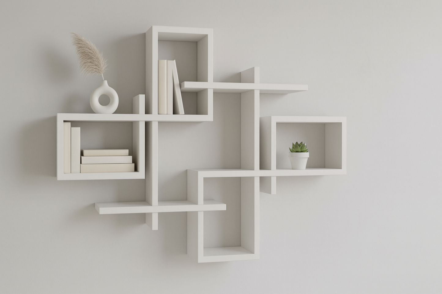 En geç 15 iş günü içinde kargoda, Kargo bedava! Dekoratif Beyaz Duvar Rafı