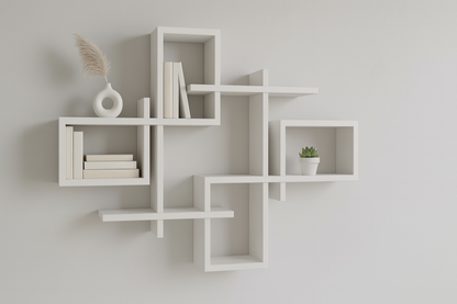 En geç 15 iş günü içinde kargoda, Kargo bedava! Dekoratif Beyaz Duvar Rafı