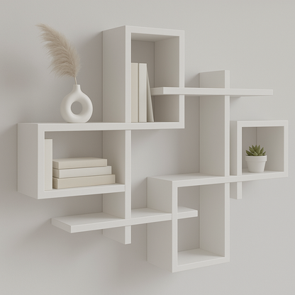 En geç 15 iş günü içinde kargoda, Kargo bedava! Dekoratif Beyaz Duvar Rafı