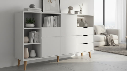 En geç 15 iş günü içinde kargoda, Kargo bedava! Modern Beyaz Şifonyer