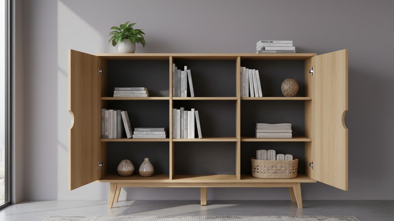 En geç 15 iş günü içinde kargoda, Kargo bedava! Modern Ahşap Çok Bölmeli Şifonyer